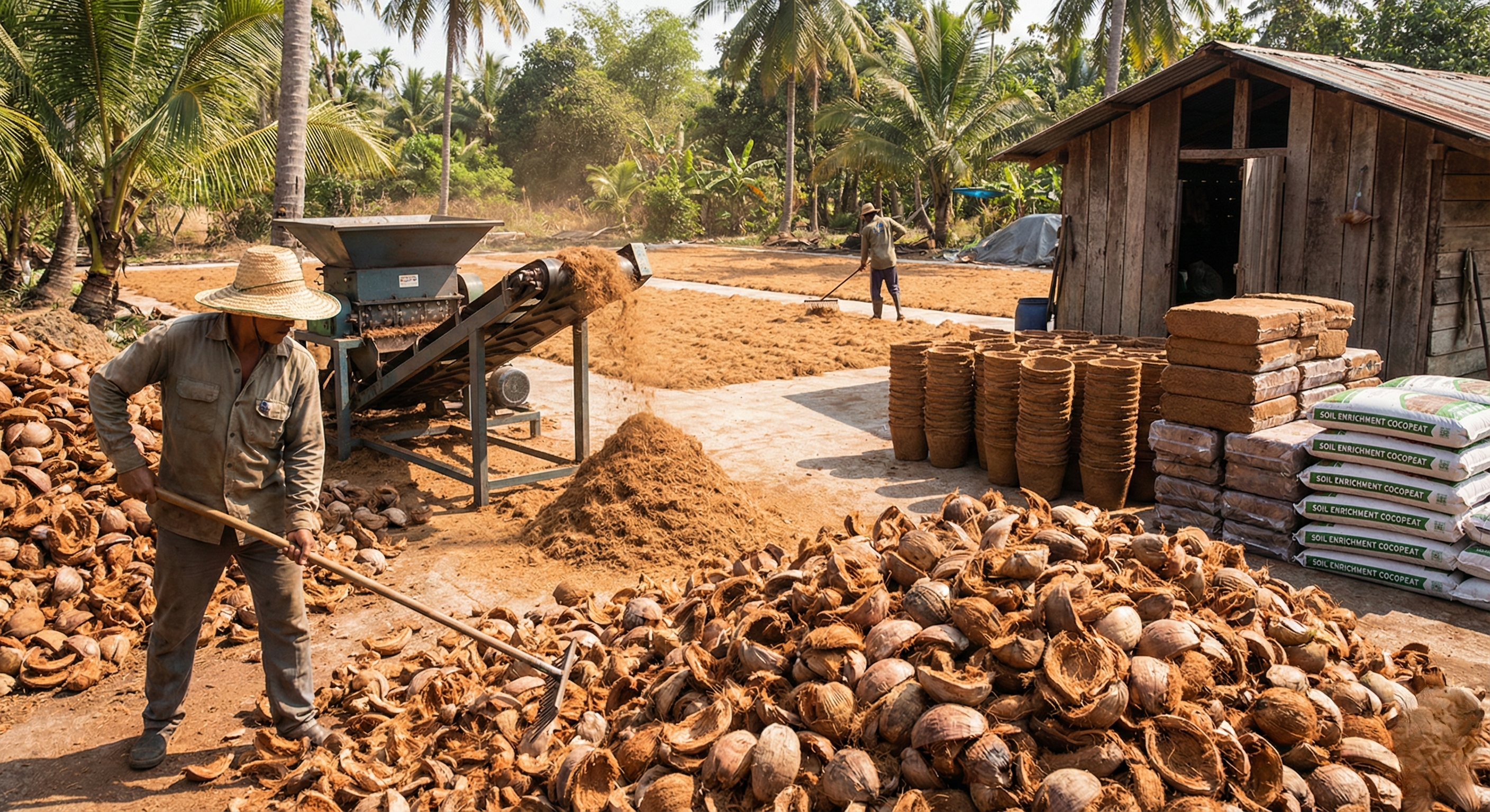 Cocopeat Production